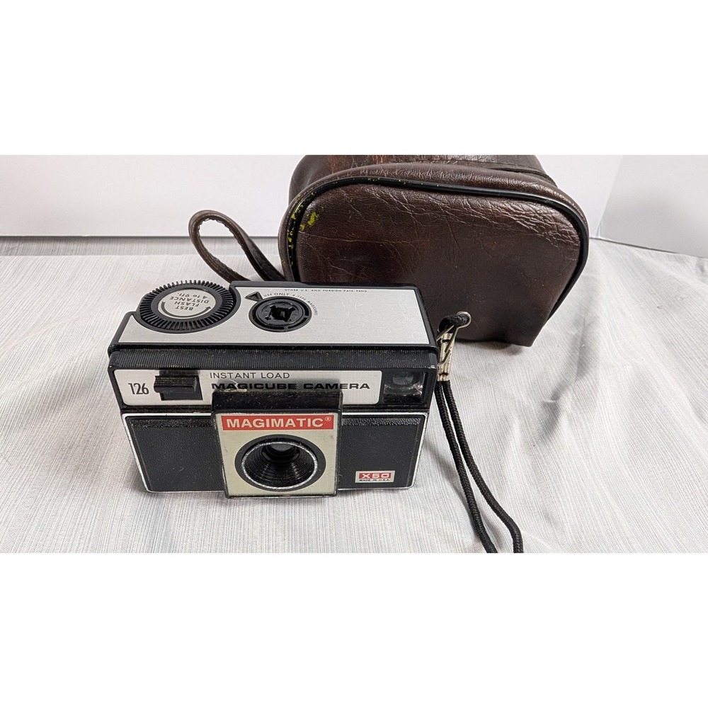 Imperial Magimatic X50 126 Film Camera Vintage Magicube Case - Untested
